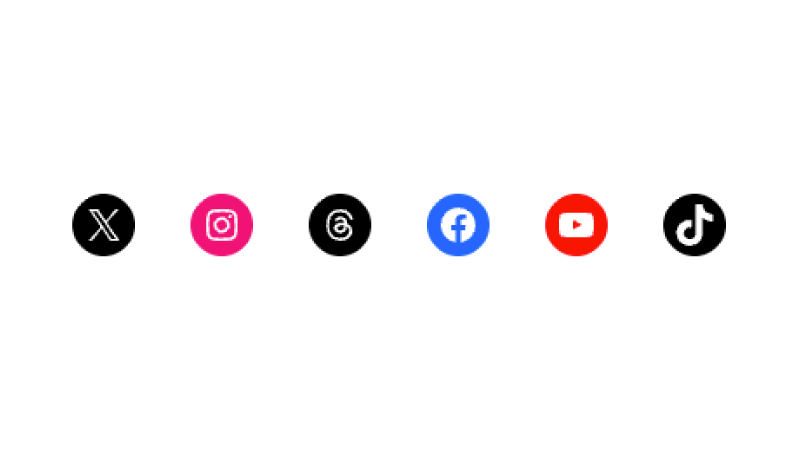 Social media icon design